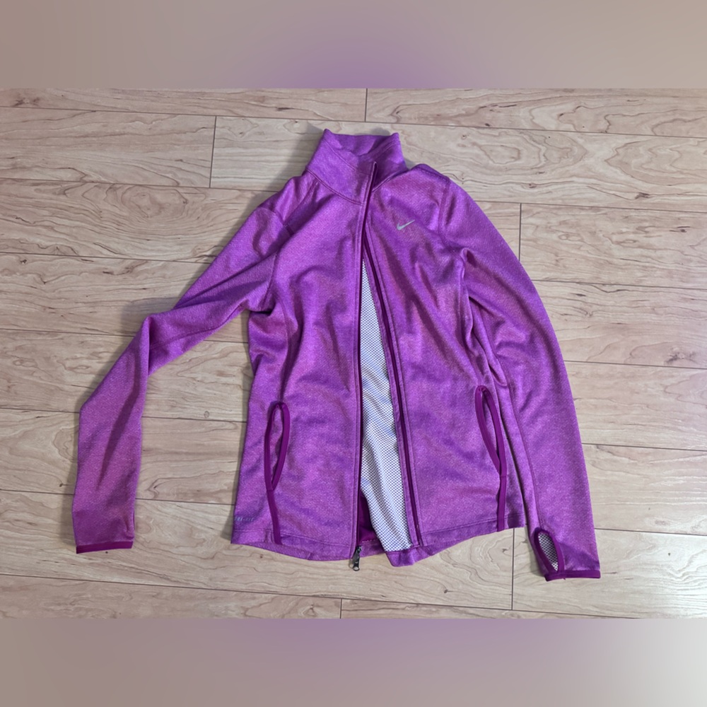 Nike Pink and White Mesh Jacket